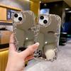 Irregular Electroplating Mirror Suitable for Apple 15 Mobile Phone Case Love IPhone 13/16promax Full-cover Soft Shell