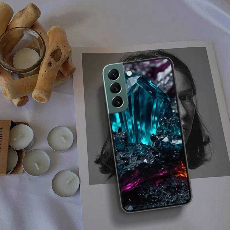 Чехол для телефона из натуральных хрустальных бриллиантов для Samsung Galaxy S22 S25 Ultra S21 S10 Plus S26 Edge S20 S23 S24 FE Силиконовый Мягкий