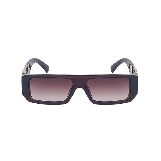 Солнцезащитные очки Dervin UV Protection с широкими прямоугольными ножками и леопардовым принтом для мужчин и женщин