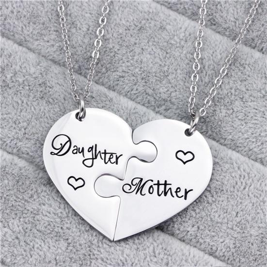 Chic Mother Daughter Necklace Wear Easy Deformed Resistant Not