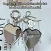 Элегантный брелок-зеркальце в форме сердца с бантом для сумок, съемный инструмент для красоты, уникальный подарок для женщин и девушек