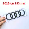 ABS Автомобильная решетка радиатора на капот, значок на багажник для Audi S7 2019-2024 До 2019 года, логотип с 4 кольцами, наклейка Sline, сменные аксессуары
