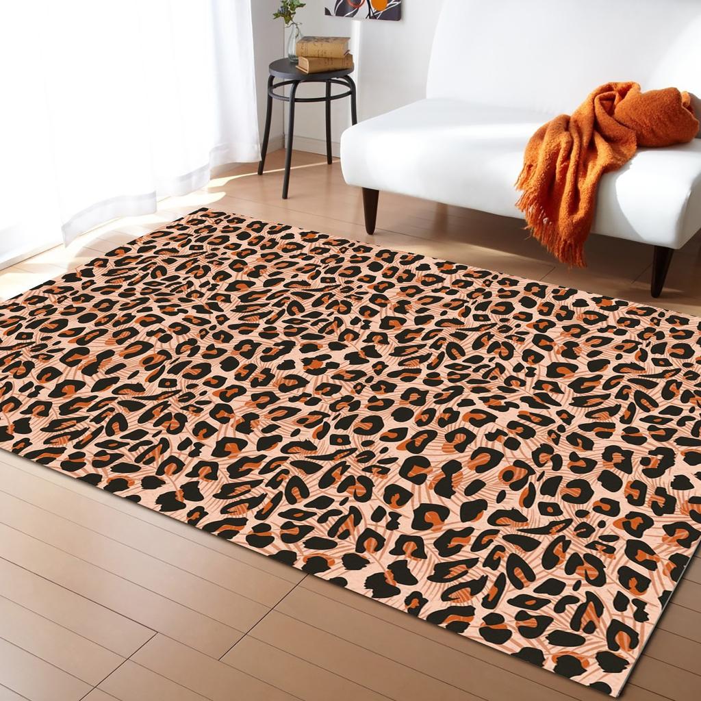 Novelty Leopard Zebra Rugs Home Carpet Area Rug Large Entrance Door Mat Rugs For Bedroom Rug For Living Room Bedroom Decor Mat