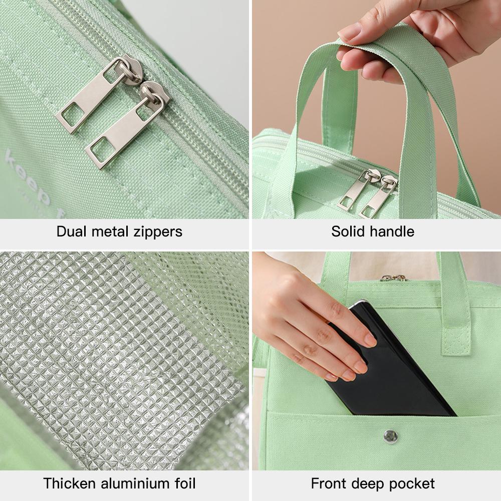 Изолированная сумка-холодильник, портативная термосумка для обеда, сумка для хранения, сумка для покупок, работы, школы, пикника