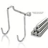 1 шт. Нержавеющая сталь, свободная перфорация, дверь шкафа без крючка, S-образная вешалка для двери, вешалка для задней двери, маленький крючок для одежды