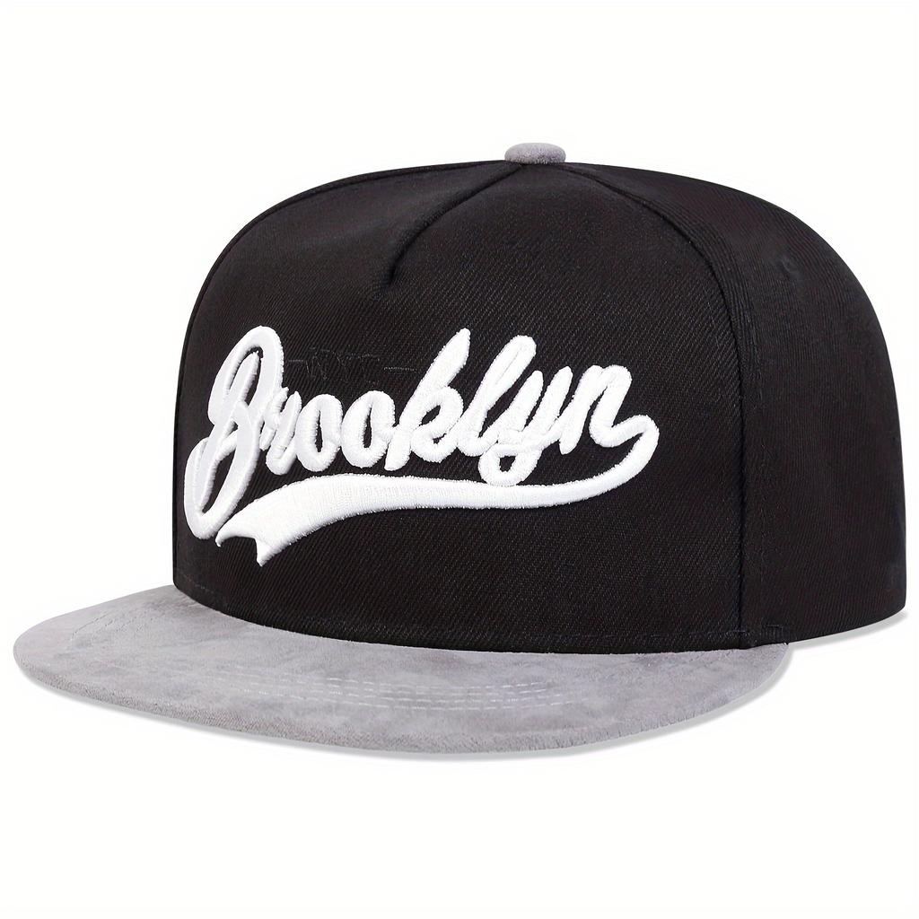 Бейсбольная кепка с вышивкой BROOKLYN, модная хип-хоп-кепка Snapback, мужская и женская, унисекс, плоская кепка, спортивная на открытом воздухе, солнцезащитные кепки, кепки для дальнобойщиков
