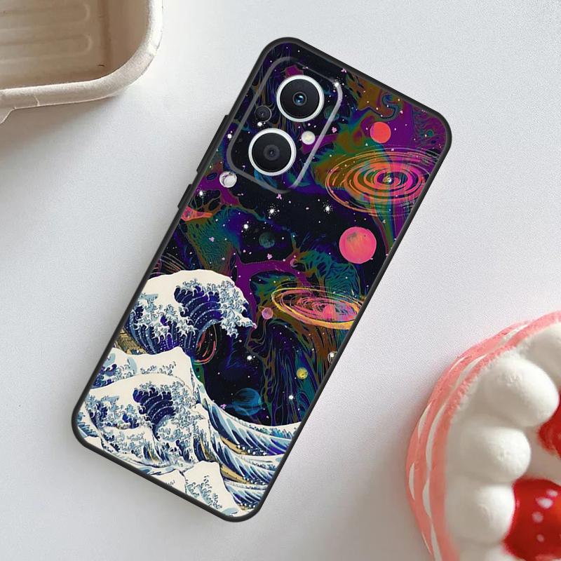 Чехол Луна Звезды Космос для OPPO Reno 11F 8T 4Z 5Z 4 6 7 8 5 Lite 10 Pro OPPO Find X2 X3 Lite X5 X6 Pro