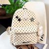 Schoolbag Japanese cartoon cute Korean version bag polka dot contrasting backpack student large capacity out girl heart small backpack