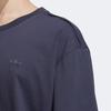 adidas Футболка с длинным рукавом и круглым вырезом Originals X Charr Letter Print, унисекс, цвет темно-синий HR3470