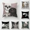 Creative Skull Print Cushion Cover Car Seat Home Decor Sofa Bed Pillow Cover