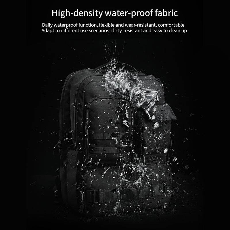 Двухслойный рюкзак Tigernu, 2022, мужская водонепроницаемая дорожная сумка для ноутбука 17,3 дюйма, уличный тактический рюкзак неограниченной серии 29 л