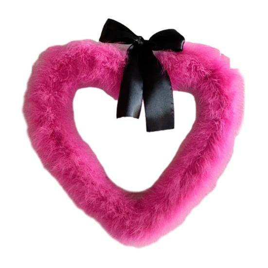 Yousheng Valentine's Day Heart Garland Door Banner Festive Party Decor for Wall Window Plastic Indoor Outdoor Decoration for Romantic Celebration