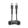 Kabel Spiralny Sbs Tecabletypccsk Usb-C - Usb-C 0,5M - Czarny