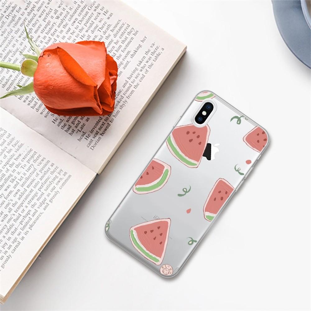 Чехол для телефона с рисунком арбуза для iPhone 16 15 8 7 6 6S Plus X SE XR XS 14 11 12 13 Mini Pro Max Мобильный чехол