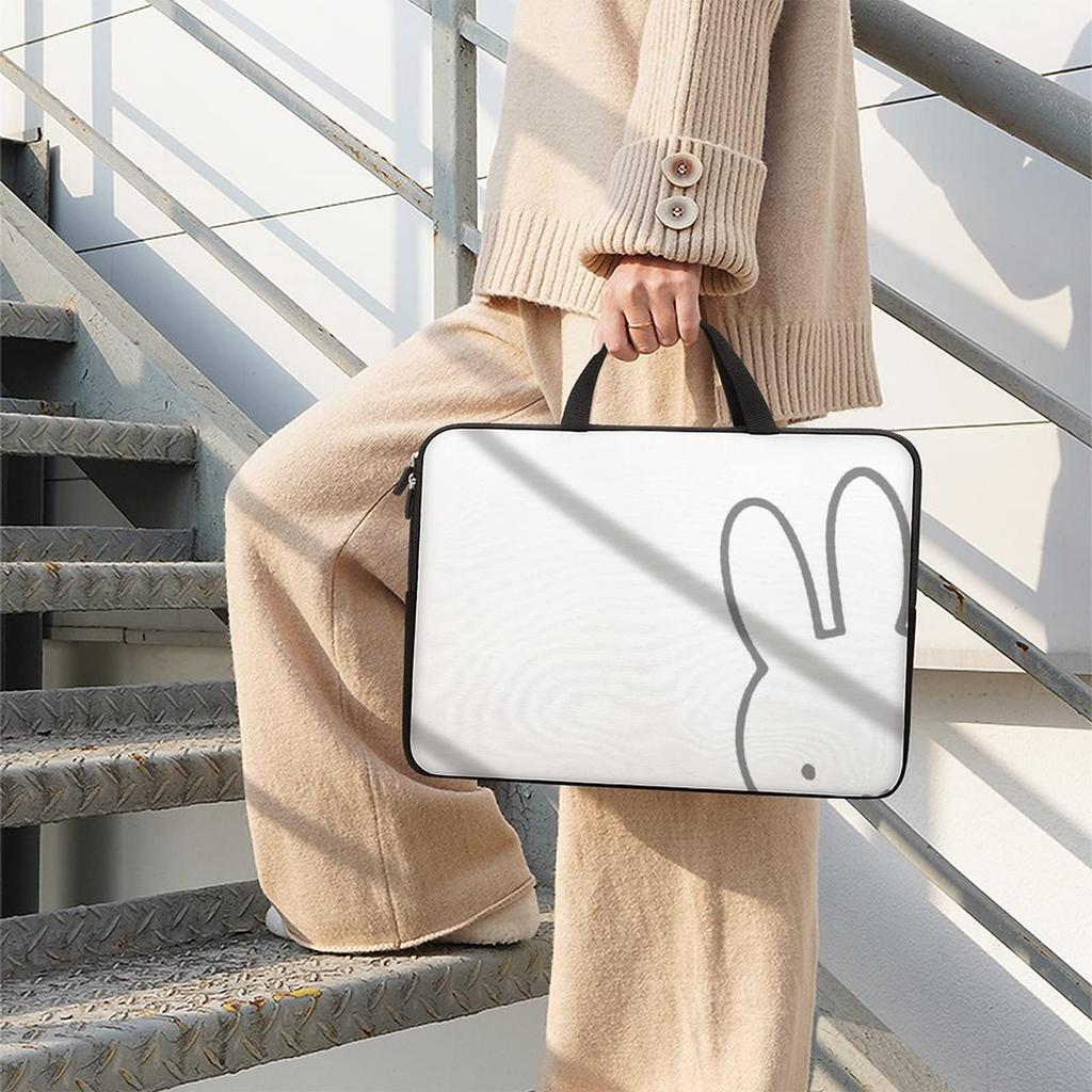 Miffy Laptop Laptop Perfect for and Long x 24cm Case, 10-17 inch, Waterproof, Shock-Absorbent, Sleeve, Commuting, School, Business, Unisex, Stylish,