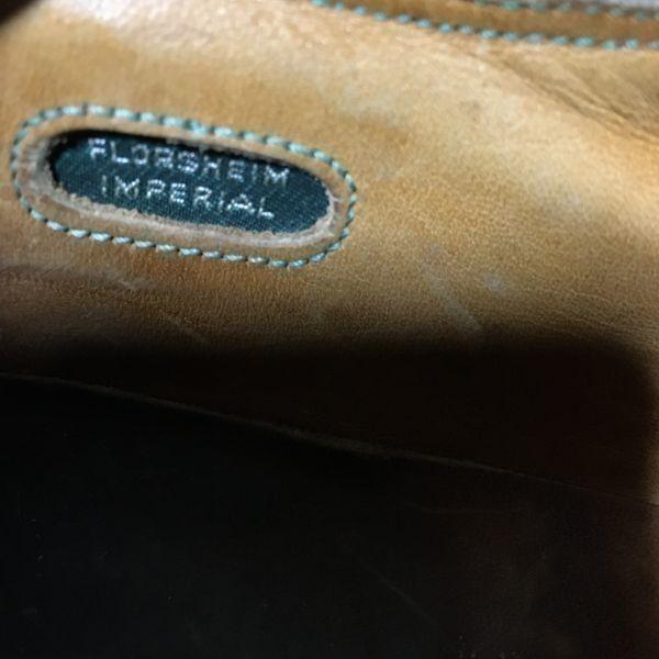 1968 Made? FLORSHEIM Kenmoor Long Wingtip Shoes Size 10.5C (27.027.5cm) Imperial Vintage Men's(USED)