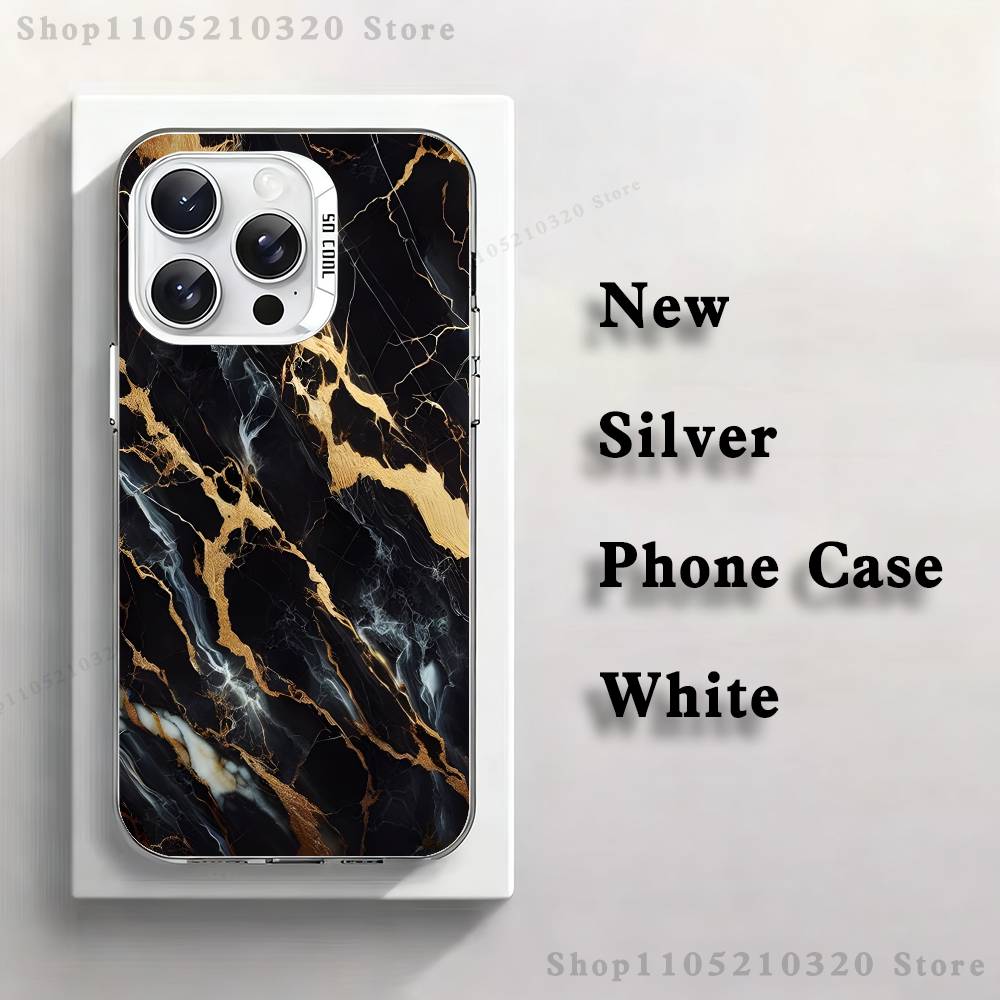 Черно-золотой мраморный арт чехол для телефона для iPhone 17,16,15,14,13,12,11,Pro,XS,Max,Plus,Mini,SE4,E белый Матовый противоударный чехол
