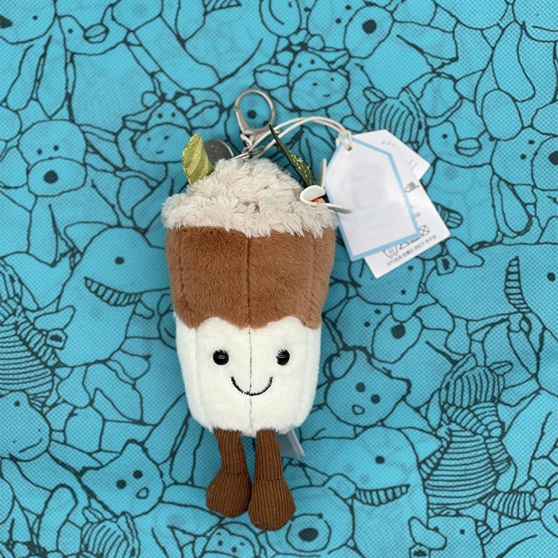 New snowman JC Marshmallow Plush Toy, Small Cherry Charm, Little Turtle Plush Toy, Croissant, Little Penguin JC Bag Charm