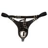 Adult SM Toys Men's Leather Underwear with Penis Harness and Cock Bondage for Anal Sex Model H408