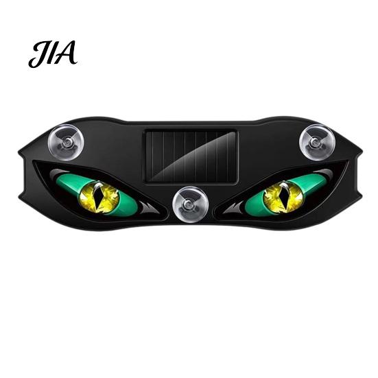 Solar Powered Car Decoration Demon Eye Window Light, Waterproof Wireless Dynamic Warning Sign with Suction Devil Light Cup, USB Charging LED
