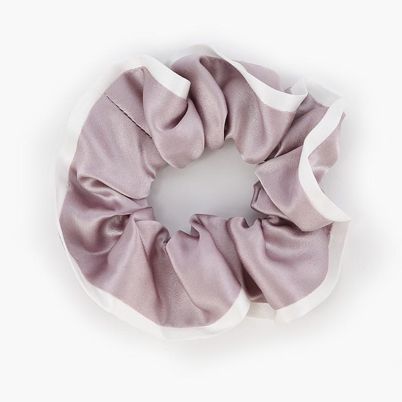 Butterfly embroidery 19 mmi color matching silk hair band hand-woven Korean version sweet headrope 100 mulberry silk large intestine hair band