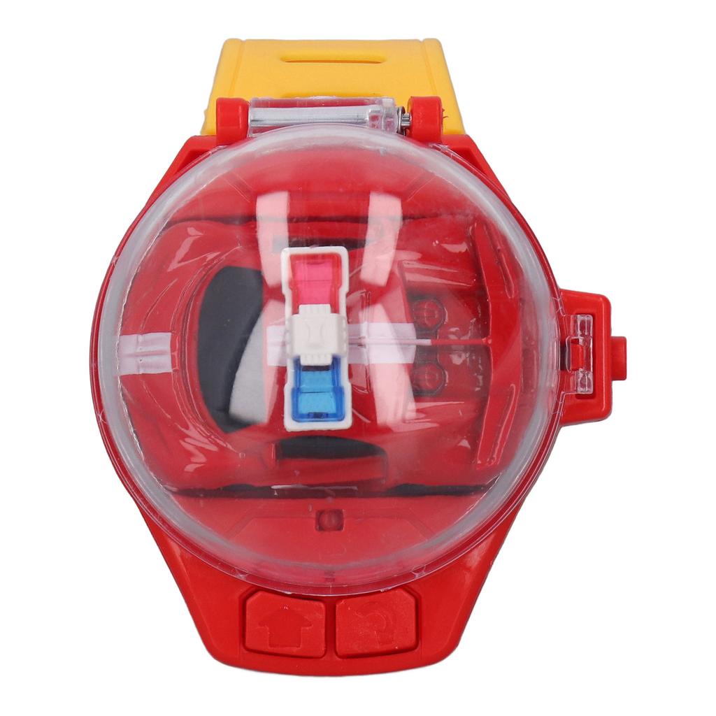 Мини Игрушка Машинка на Радиоуправлении Часы 2.4 ГГц Мультяшная Милая Зарядка от USB Часы Машинка на Радиоуправлении Игрушка для Мальчиков Девочек Подарки Красный