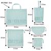 KIYOHARA Girls Lesson Inner Shoes Gym Clothes Lunch Cup Name Embroidered Light Blue Bag, Bag, Bag, Bag, Bag, Sticker, Heart, KOF54-S5