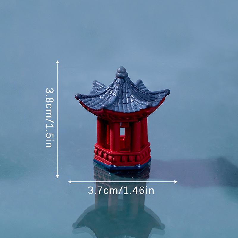2 шт. Мини Настольное Украшение Ворота Тории Японский Сад Миниатюрные Украшения для Святилища Микрокаменный Павильон Полка Япония