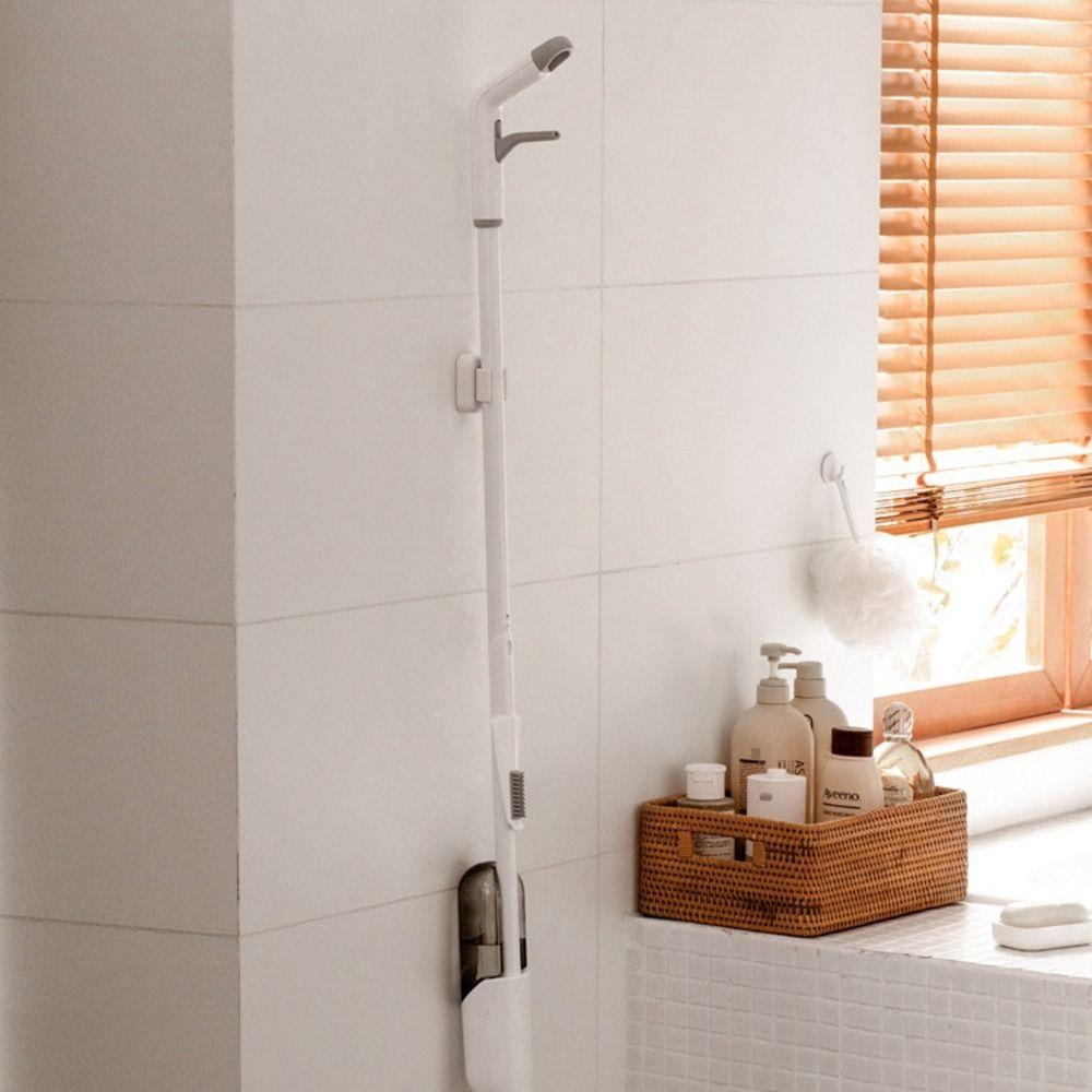 Self Adhesive Electric Toothbrush Holder White Mop Clip Practical Broom Mop Clip for Kitchen