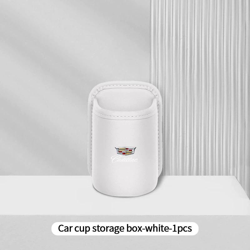 AABHP1 Car Logo Water Cup Holder Door Mounted Storage Box for Cadillac XT5 XT6 XTS ATS BLS CT4 CT5 SLS SRX CTS Escalade Accessories