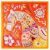 Silk Scarf Women Floral Horse Print Stoles Square Scarves Wraps Large Bandana NecKerchief Lady Hijab Female Silk Foulards 130CM