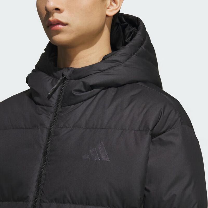 adidas Мужская базовая короткая пуховая куртка с капюшоном KC2478