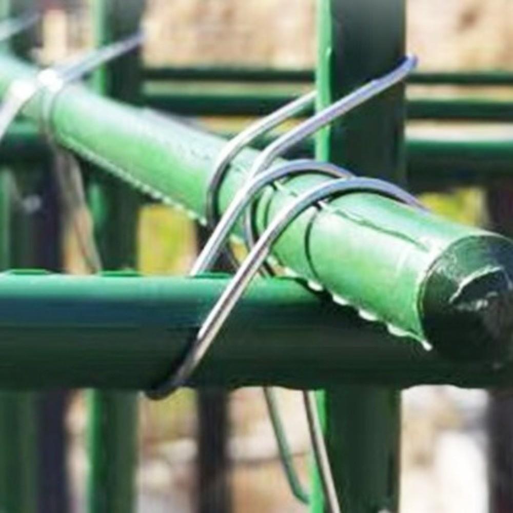 30Pcs Iron Climbing Pipe Support 11/16/20 MM Fixing Clamp Garden Greenhouse