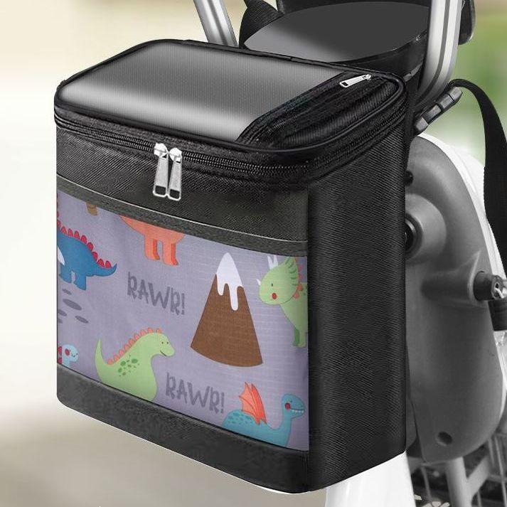 Electric Vehicle Front Hanging Anti-Splash Large Capacity Multi-Functional Storage Bag