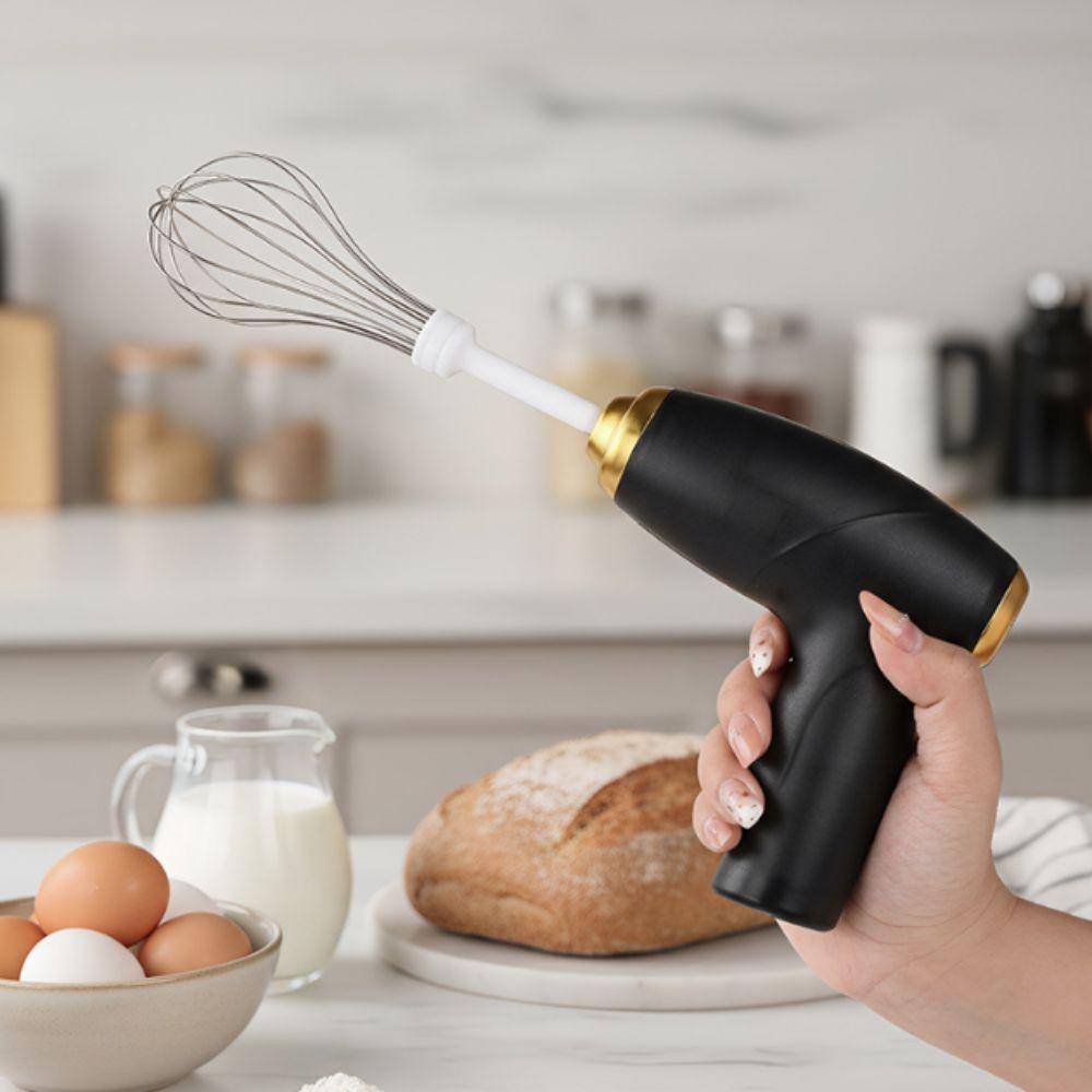 with Replacement Heads Electric Egg Beater Handheld Electronic Batter Stirrer Baking