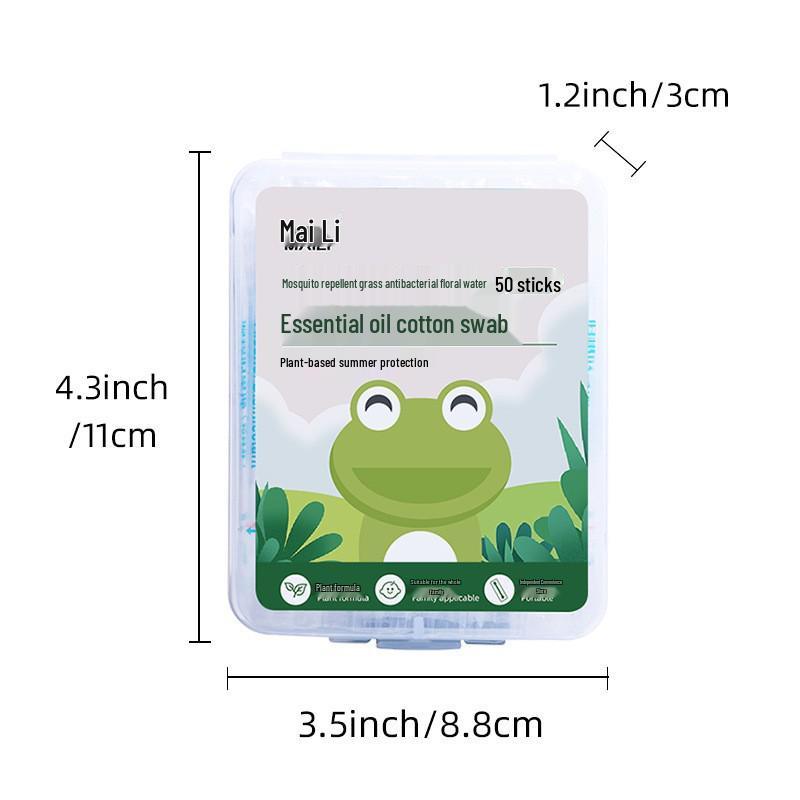 Май Ли Дин Дин Портативные ватные палочки с эфирными маслами - Освежающие, Успокаивающие и Дезинфицирующие. Идеально для летнего использования.