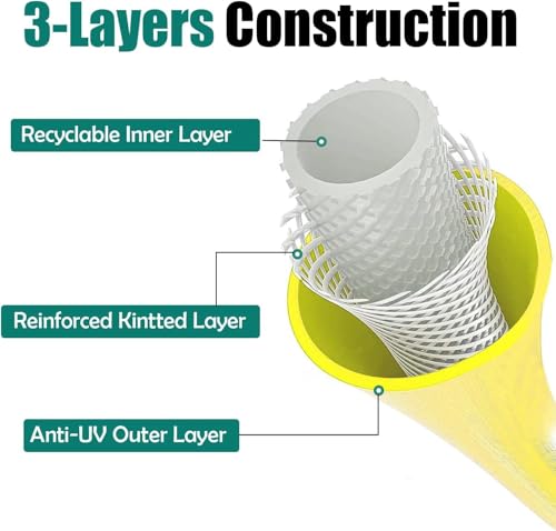 YUET 15-метровый всасывающий шланг из сосны с быстроразъемным соединением и фильтром для моек высокого давления серий Kärcher K2, K3, K4, K5, K6, K7 и Bosch AQT, ПВХ 3-слойный H