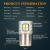 2PCS P21W 1156 BA15S 1157 BAY15D 3030chip 30SMD LED Bulbs Turn Signal Light 12V White Car Reverse Backup Parking Brake Lamp DRL