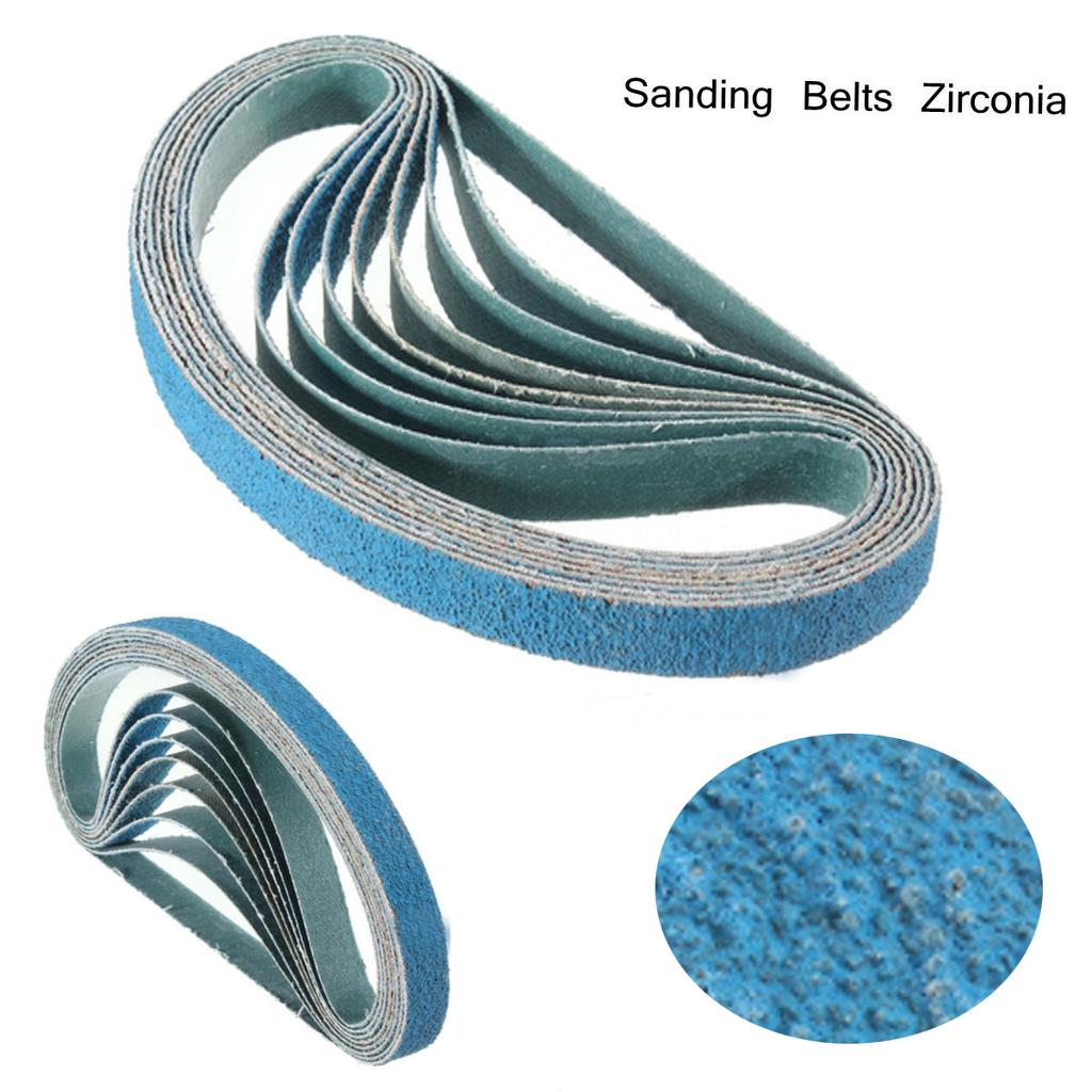10x 40/60/80 зернистость 1/2 x 18 дюймов шлифовальные ленты с цирконием Powerfile для Black Decker
