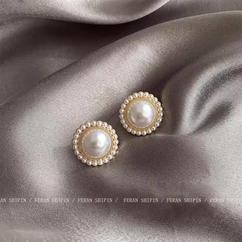 Роскошные клипсы-серьги с весенним жемчугом - Элегантные серьги с бусинами для непроколотых ушей
