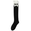 Lace Ruffle Stockings Ribbon Bow Warm Socks Fashion Long Socks Autumn Winter