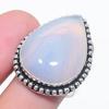 Натуральный аквахалцедон драгоценный камень 925 стерлинговое серебро ювелирное кольцо размер 8 t4Q03