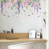 Наклейка на стену Цветок Бабочка Расписанная вручную Наклейка Ветка для Спальни Гостиной Прихожей Домашний Декор Стен
