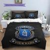 Custom Name Everton Pattern Bedding Quilt Set  Home Decoration  Gift (1 * duvet cover + 2 * pillowcase  without core)