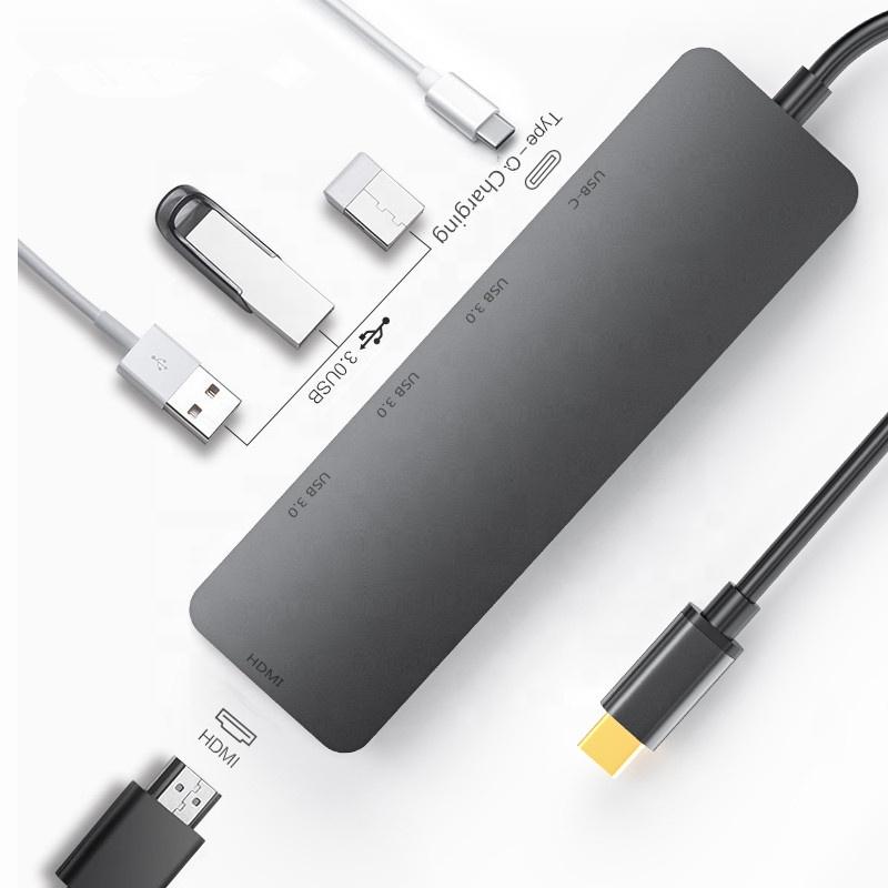 5-в-1 USB C концентратор с 4K HDMI, 3 портами USB A и Type C PD зарядкой для MacBook Pro, Samsung и других