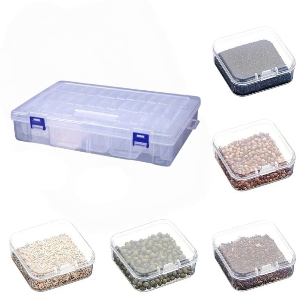 Plastic Jewelry Beads Storage Case Multi-Functional Pudding Bean Container Craft Storage