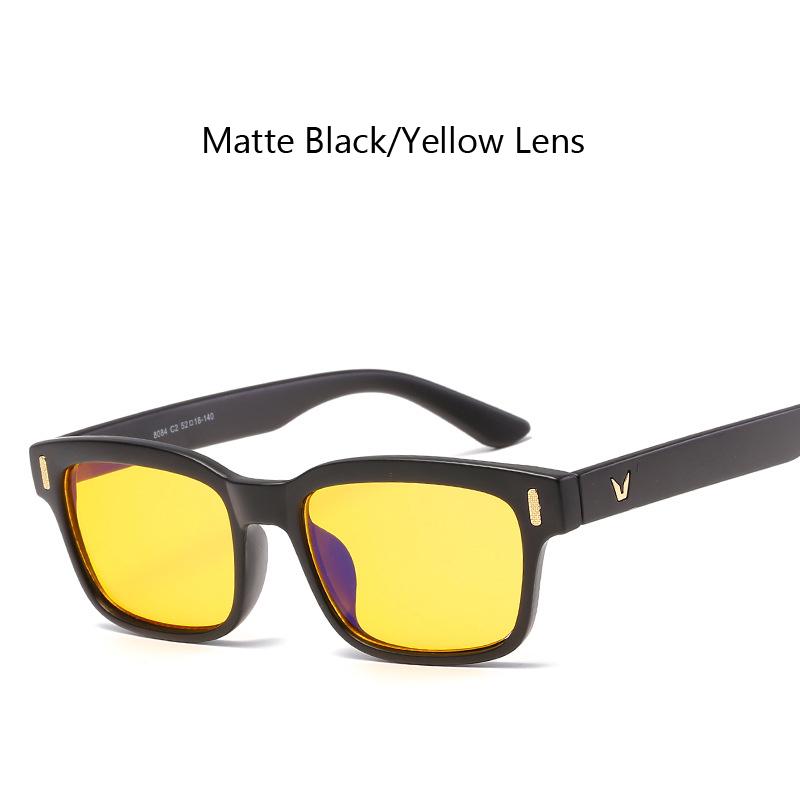 Унисекс игровые очки компьютер против усталости синий свет блокировка УФ-защиты V-образные очки