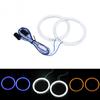 1 Pair 85/95mm COB Halo Ring Bulb Daytime Running Headlight Lamp Car LED Angel Eyes Light Yellow/Blue/White Accessories
