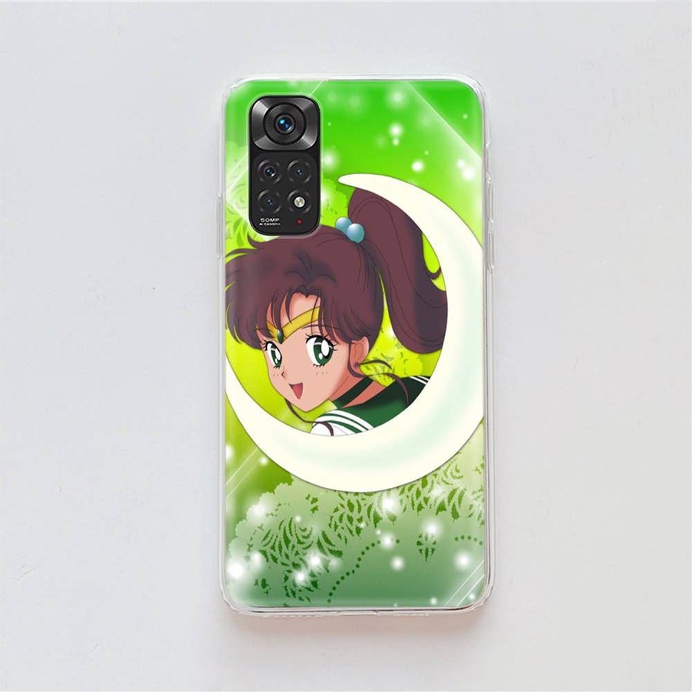 Чехол DT23 Sailor Moon для Samsung A04 A14 A23 A34 A54 M23 M33 M52 M53 Realme 10 9 C30S C35 C55 VIVO Y02S Y21 Y33S Y51 X80 Pro Прозрачная крышка