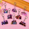 Новые Saja Boys Kpop Охотники на демонов Huntrix Ключницы-загадки Аксессуары Руми Зои Джину Мира Брелок Акриловые брелки Подарки для фанатов